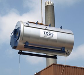 Steam boiler with logo of the brand LOOS